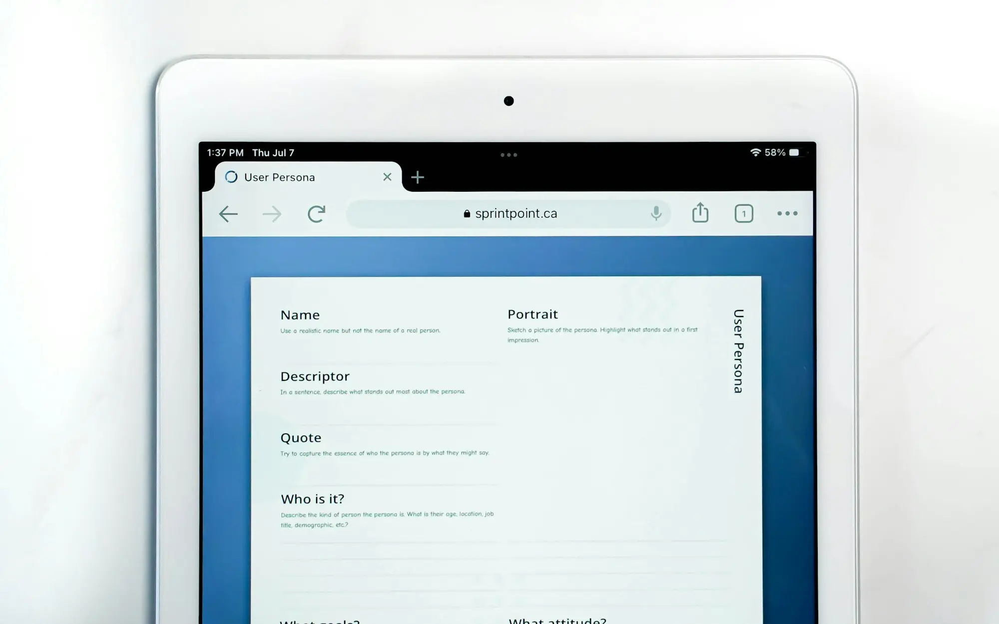 Tablet showing a web browser page on a white desk, the kind of screen a seller checks when a payment email looks suspicious